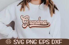 Grandma - Retro - Vintage - SVG PNG EPS DXF Product Image 2