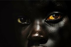Intense gaze, closeup of striking eyes Product Image 1