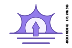 Colored Sunrise Icon Product Image 1