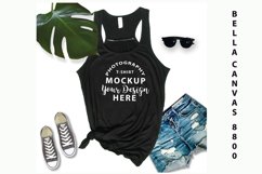 Bella Canvas 8800 mockup, Black Product Image 1