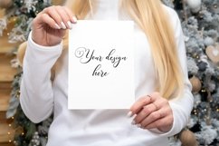 Card mockup Christmas mockup product mockup holiday mockup Card template Xmas mockup template