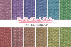 Pastel Burlap Fabric digital paper pack, pastel colors Backgrounds, Burlap linen printables, Instant Download for Personal &amp; Commercial Use Product Image 1