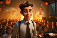 3D Character Child Boy Teacher with relevant environment Product Image 1