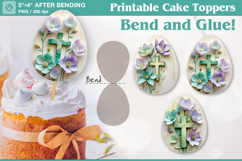 Printable Easter Cake Topper | PNG Sublimation Product Image 1