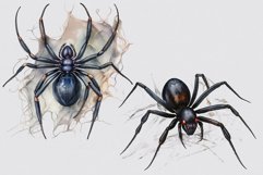 Spider clipart, Halloween sublimation, Goth clipart Product Image 6