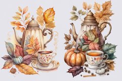 Autumn clipart, Tea sublimation, Sublimation Product Image 6