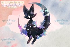 Cute Elemental Dragon Watercolor Sublimation Clipart Set 3 Product Image 7
