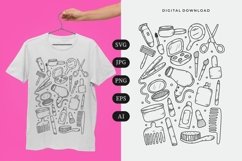 Beauty Doodle T-shirt | SVG Product Image 1