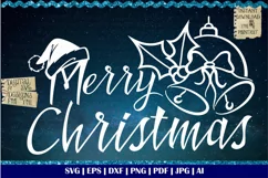 Merry Christmas SVG | Christmas Saying | Christmas artwork Product Image 1