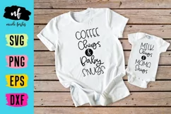 Chugs and Snugs Mommy & Me SVG Cut File Product Image 2
