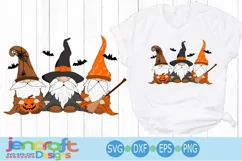 Halloween Gnomes SVG Gnome Witch hat bat SVG cut file Product Image 2