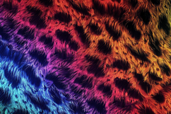 Rainbow Leopard Pattern Background Wallpaper Product Image 1