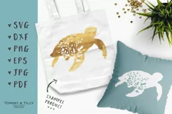 Turtle Silhouette - SVG DXF PNG EPS JPG PDF Cutting File Product Image 3