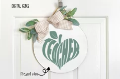 Teacher heart apple. SVG / PNG / DXF / PNG Product Image 5