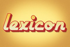 Lexicon Editable Photoshop Text Style Effect Product Image 1