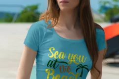 Sea you at the beach SVG PNG EPS DXF Product Image 2