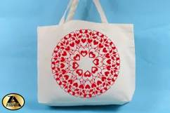 Valentine Heart Mandala SVG Floral Hearts SVG Valentines SVG Product Image 2