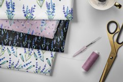 Watercolor lavender PNG JPG set Product Image 5