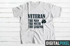 Veteran The Man The Myth SVG PNG DXF Circut Cut Silhouette 3 Product Image 2