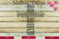 Friend in Jesus Cross SVG DXF PNG Digital Cut Files Product Image 1