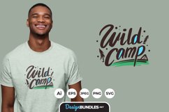 Camping Illustrations for T-shirt Design Product Image 1