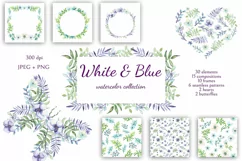 White and Blue - Free Design of The Week Product Image 1