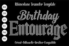 Birthday Entourage Rhinestone SVG Template Product Image 1