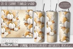 3D Seamless Sublimation Skinny Tumbler Wrap| 20oz | Png Product Image 1
