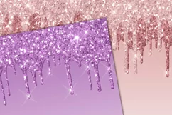 Dripping Glitter Digital Paper - Free Design of The Week Product Image 3