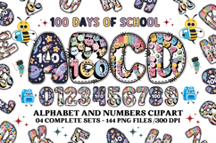Back to School Alphabet png, letters doodle, school clipart Product Image 1