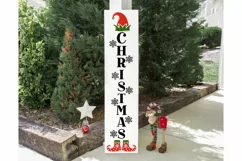 Christmas Porch Sign SVG, Christmas svg, Vertical Christmas Product Image 2