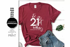 21 Birthday Gift SVG, Birthday Shirt SVG, Birthday Gift SVG Product Image 1