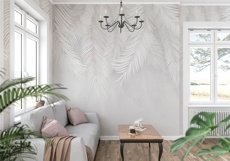 Wall mockup - Wallpaper mockup - Living room scene Product Image 6