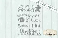 Bake Stuff Watch Christmas Movies SVG DXF Files Product Image 2