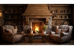 rustic wooden interior room Product Image 1
