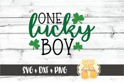 One Lucky Boy - St Patrick's Day SVG PNG DXF Cut Files Product Image 2