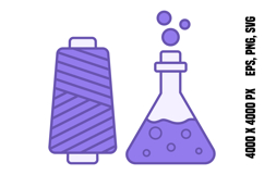 Colored Synthetic Material Icon Product Image 1