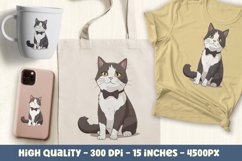 Hand drawn cats sublimation bundle Product Image 3