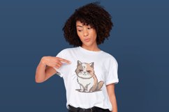 Hand drawn cats sublimation bundle Product Image 2