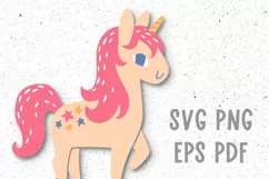Unicorn svg cut file Unicorn clipart Baby svg Magic svg file Product Image 8