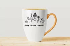 Grow Positive Thoughts SVG, Raising Wildflowers, Wildflowers Product Image 2