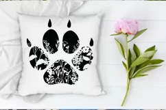 Floral Pet Paw SVG, Dog svg, Cat svg, Floral Paw Print SVG. Product Image 6