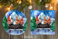 Christmas Gnomes. Christmas Card. Christmas Truck. Product Image 3