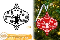 Arabesque Christmas Ornament SVG | Arabesque TIle Ornament Product Image 8