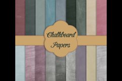 18 Chalkboard Texture Digital Papers, Back To School Papers Product Image 6