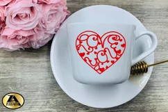 Heart SVG Love Quote SVG Valentines SVG PNG EPS DXF Cut File Product Image 4