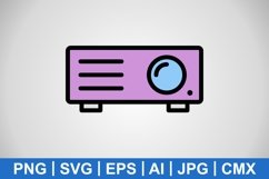 Vector Projector Icon Product Image 1