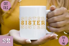 Sister t-shirt design| Vinyl cutting | Sister svg Product Image 4