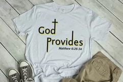 God Provides Christian Wall Decor faith bible verse SVG Product Image 2