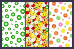 Set of colorful fruits patterns Product Image 5